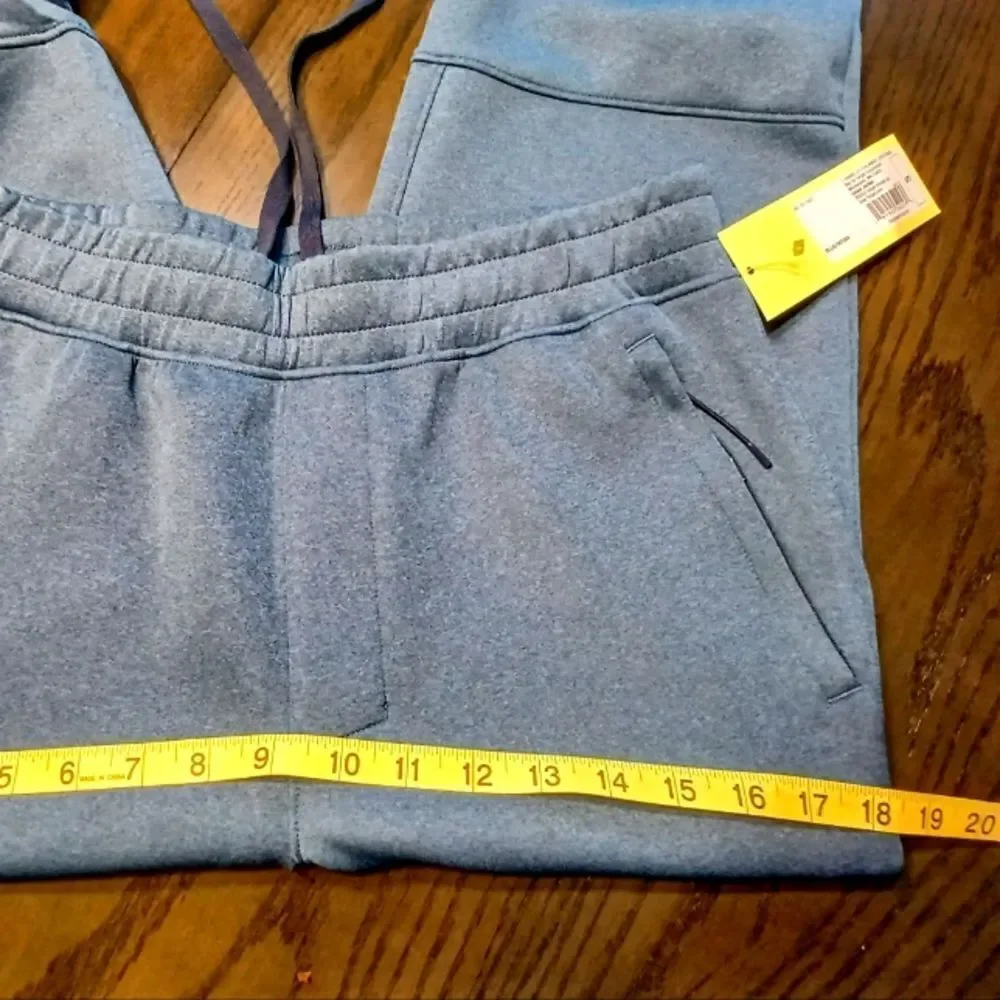 New All In Motion grayish blue Zip pockets Joggers Active Pants Sweatpants - Picture 5 of 6